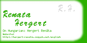 renata hergert business card
