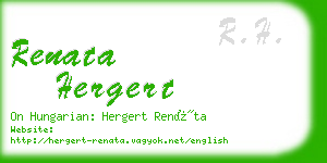 renata hergert business card